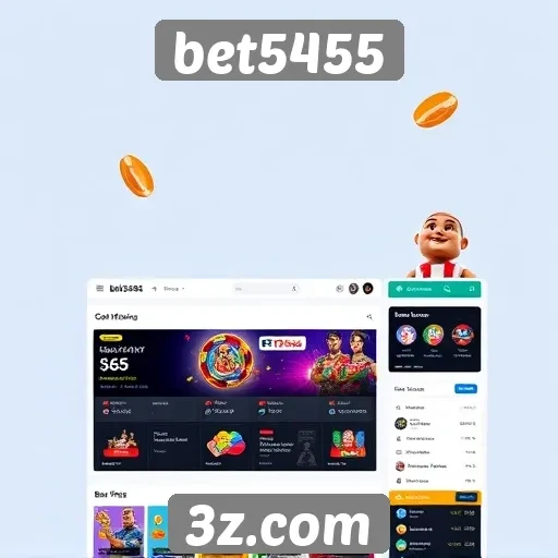Interface e usabilidade do site bet5455