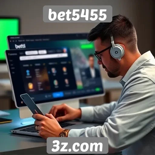 Experiência do usuário no site bet5455